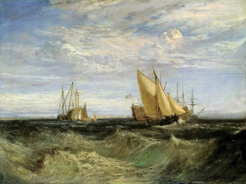 Sammenløpet av Themsen og Medway - J. M. W. Turner