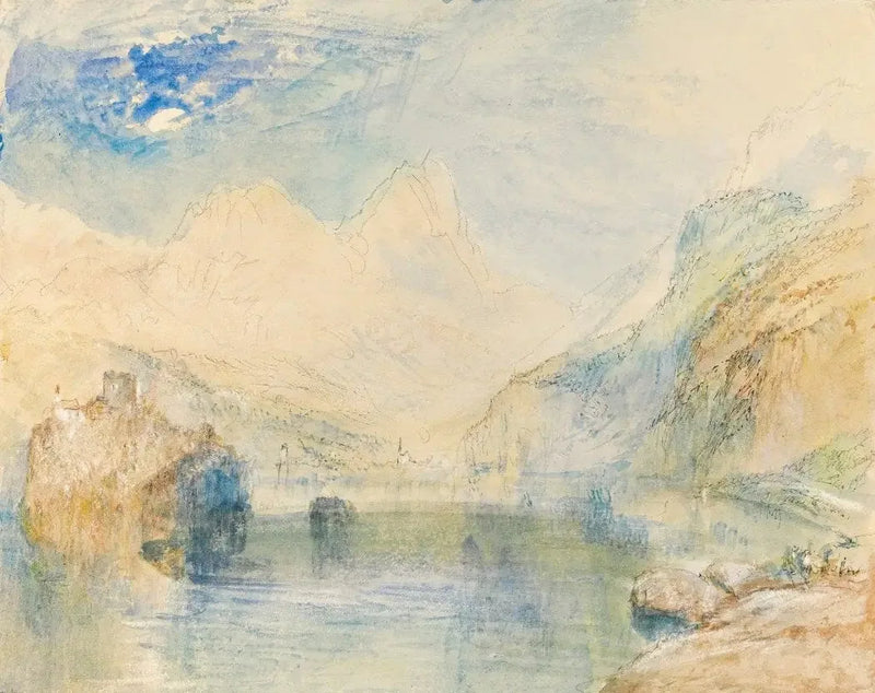 Lauerzersee med Schwyz og Mythen, Sveits - J. M. W. Turner
