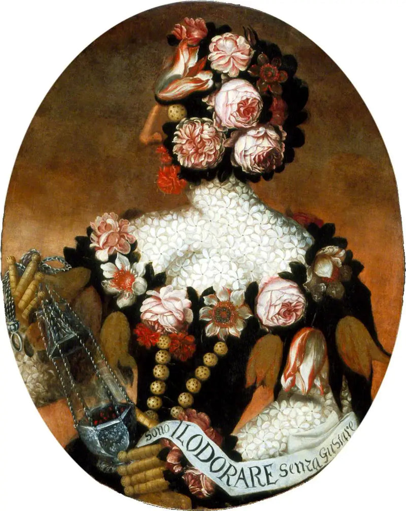 Luktesans - Giuseppe Arcimboldo

Source:
The Sense of Smell - Giuseppe Arcimboldo