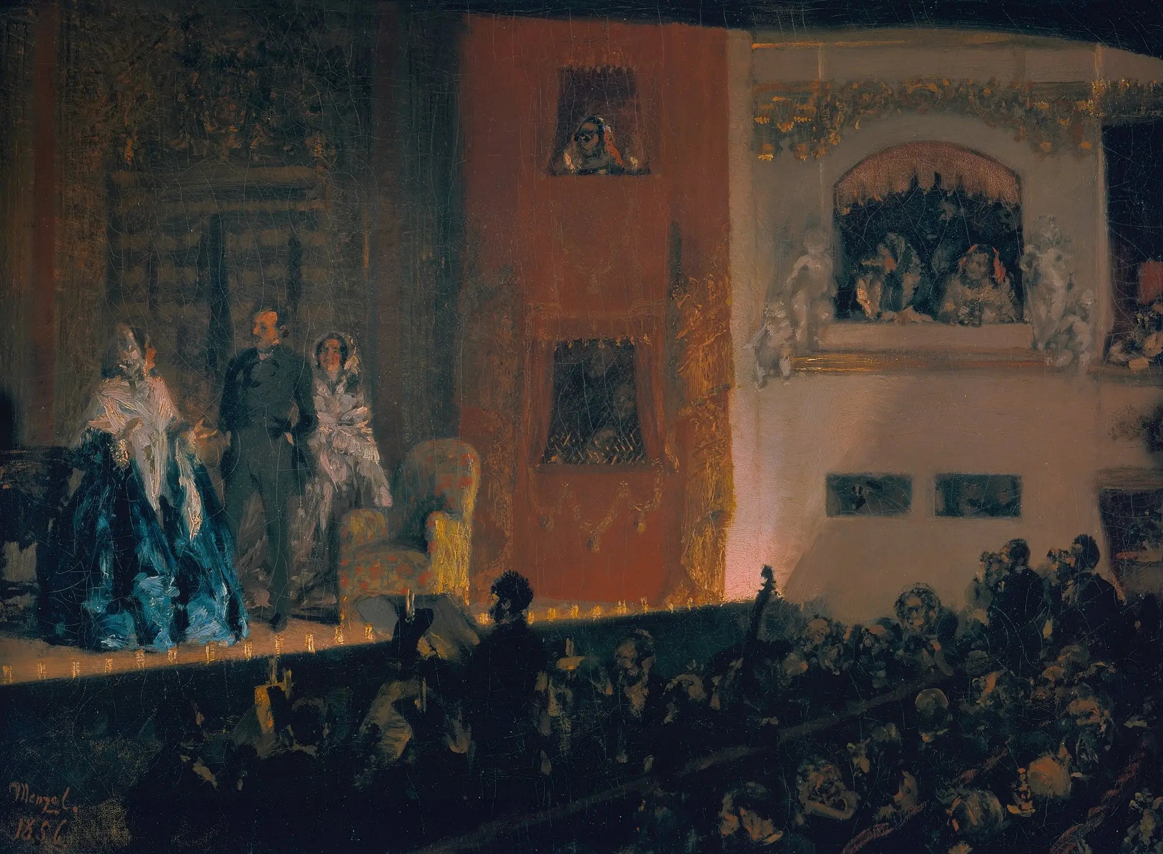 théâtre du Gymnase à Paris - Adolph von Menzel - Alpha Reproduction