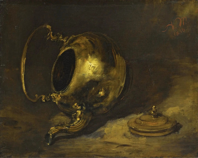 Redd oppvakt tekanne - Adolph von Menzel