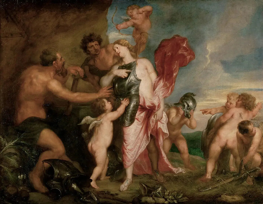Thétis mottar fra Hefaistos våpnene til Achilleus - Antoine van Dyck

Source:
Thétis recevant d'Héphaïstos les armes pour Achille - Antoine van Dyck