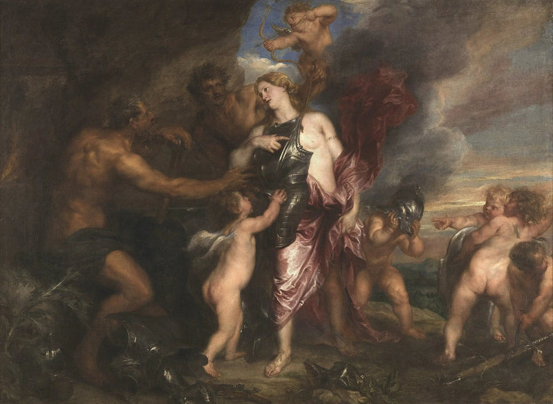 Thétis mottar den nye rustningen til Achille i Vulcains smie - Antoine van Dyck

Source:
Thétis reçoit la nouvelle armure d'Achille dans la forge de Vulcain - Antoine van Dyck