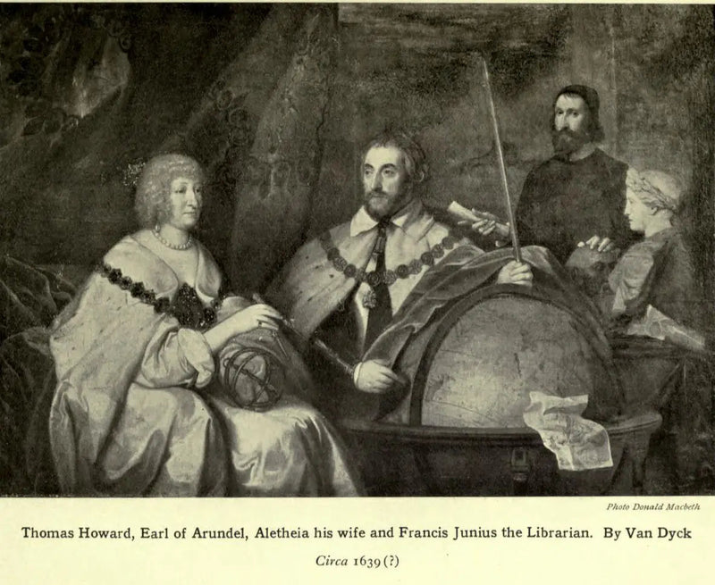 Thomas Howard, 2e comte d'Arundel (1585-1646) et son épouse Lady Alethea Talbot, comtesse d'Arundel (c.1590-1654) avec peut-être Francis Junius (1589-1677) ou William Petty - Antoine van Dyck