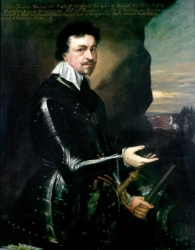 Thomas Wentworth (1593–1641), første greve av Strafford - Antoine van Dyck

Source:
Thomas Wentworth (1593–1641), premier comte de Strafford - Antoine van Dyck
