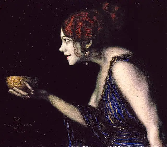 Tilla Durieux som Kirke - Franz von Stuck