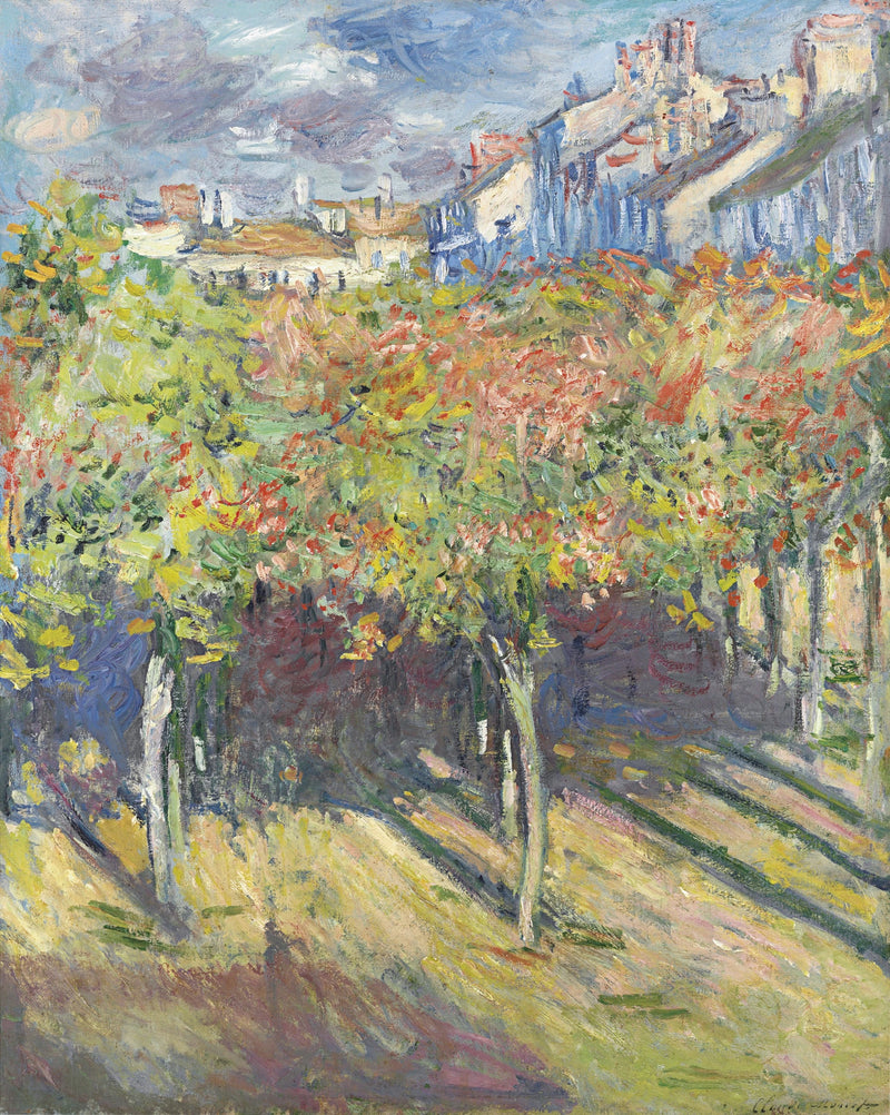 Les Tilleuls i Poissy W747 - Claude Monet