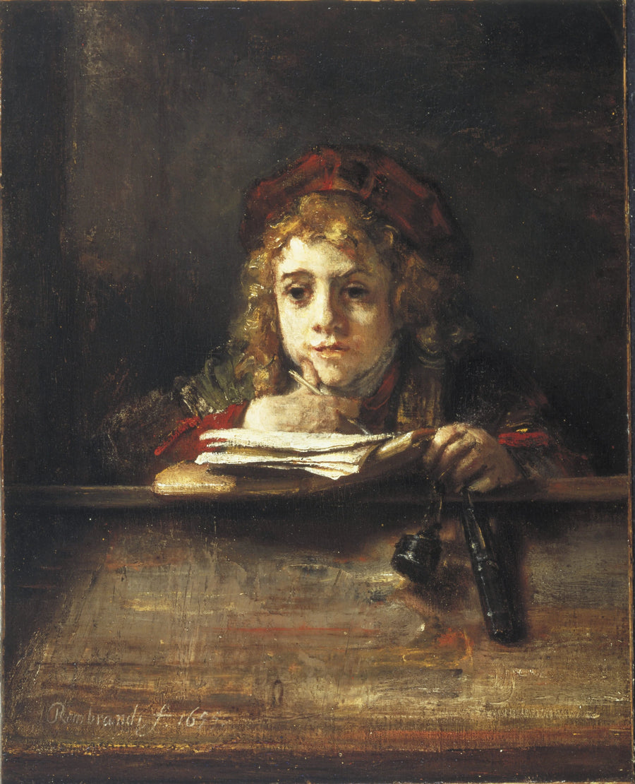 Titus ved sitt skrivebord - Rembrandt