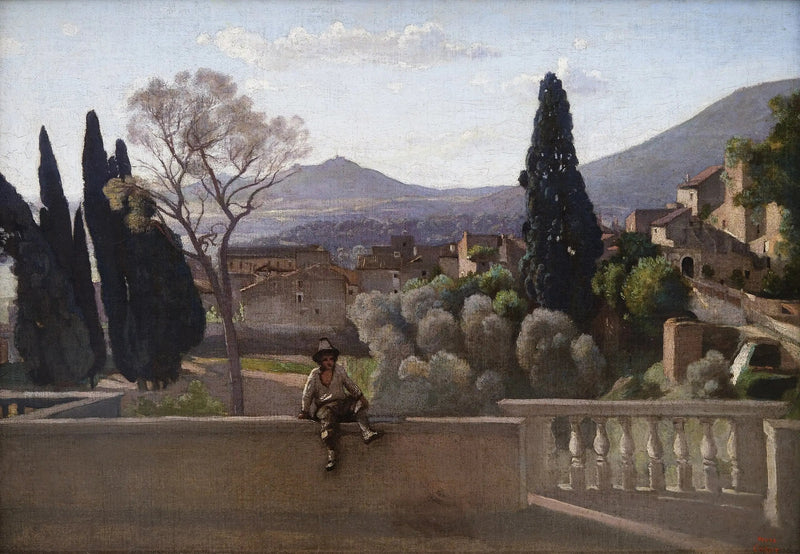 Tivoli, Villa d'Este-hagen - Jean-Baptiste Camille Corot