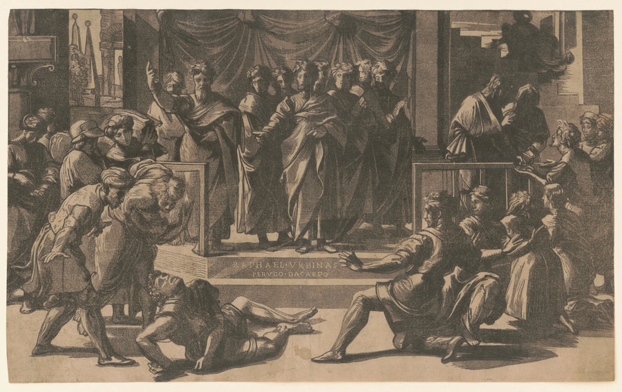 Ananias' død - Raphael Sanzio