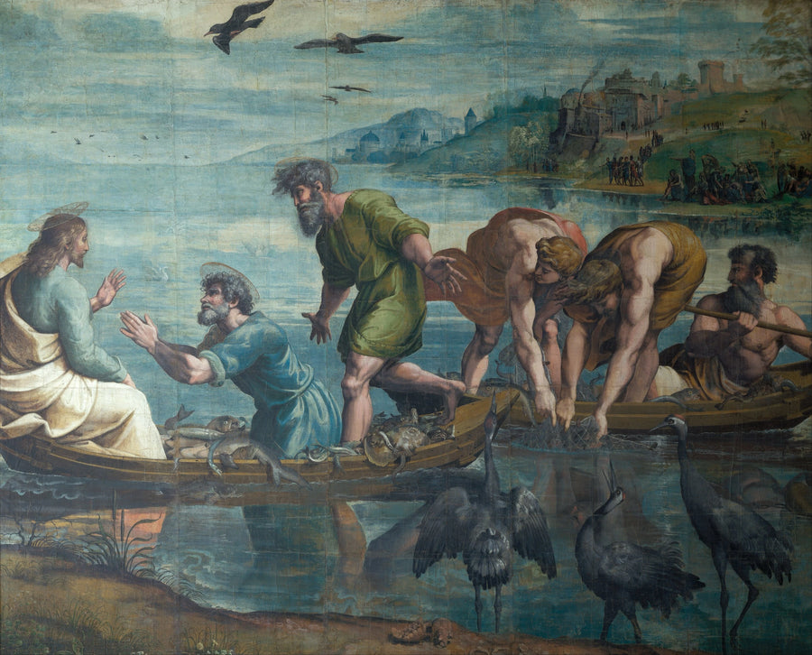 Den mirakuløse fiske - Raphael Sanzio
