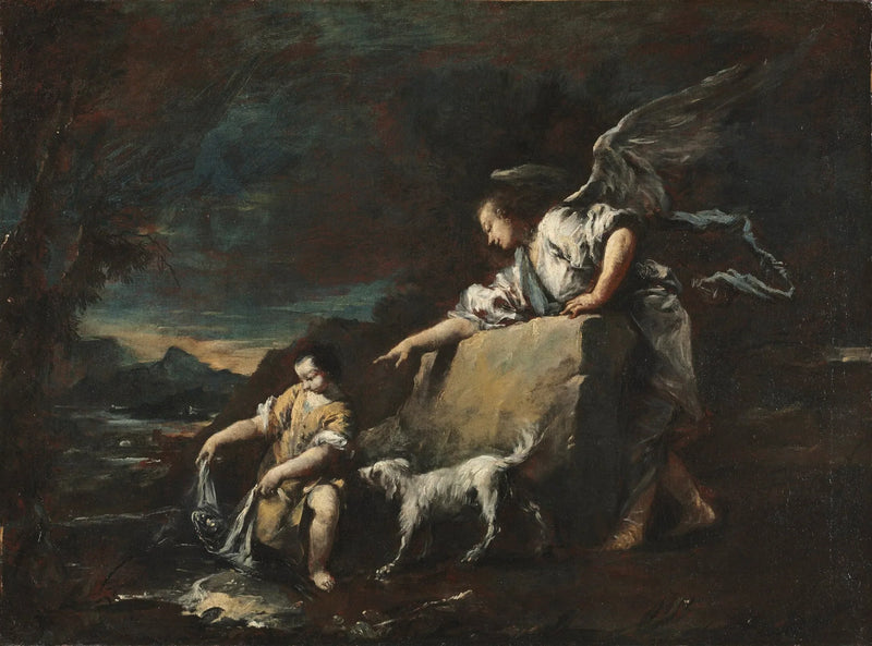 Tobias og engelen - Francesco Guardi