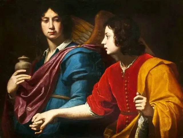 Tobie og ærkeengelen Raphael. - Lorenzo Lippi