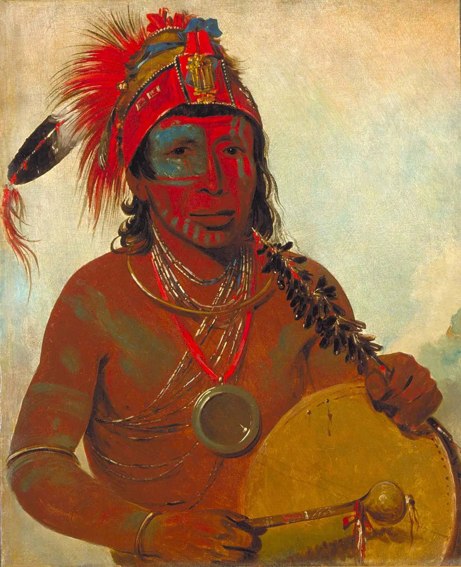 Tóh-to-wah-kón-da-pee, Medisin Blå, en helbreder fra gruppen Ting-ta-to-ah - George Catlin

Source:
Tóh-to-wah-kón-da-pee, Médecine Bleue, un guérisseur du groupe Ting-ta-to-ah - George Catlin