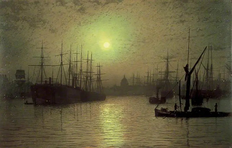 Nattens fall over The Thames - John Atkinson Grimshaw

Source:
Tombée de la nuit sur la Tamise - John Atkinson Grimshaw