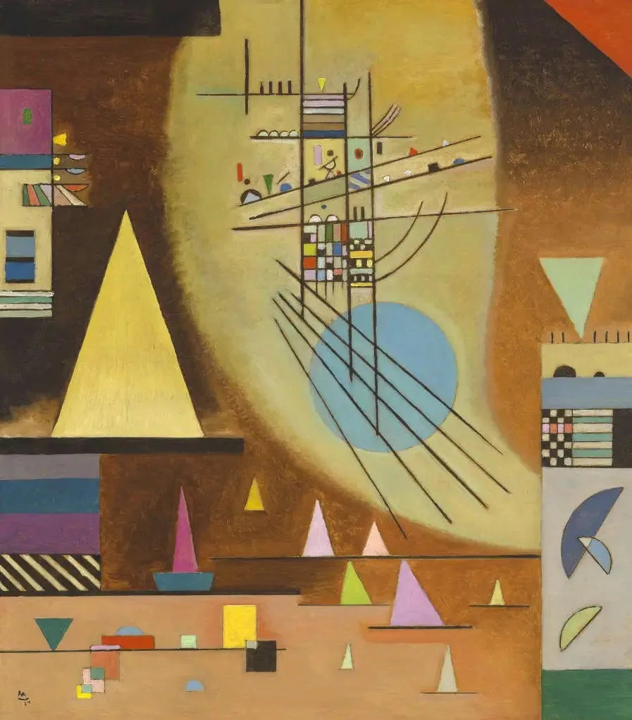 Tomber silencieux - Vassily Kandinsky image 1 copie peinte à la main à l’huile
