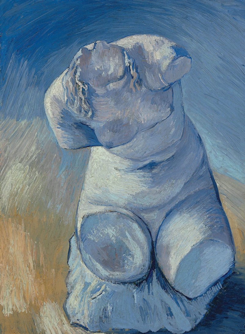 Gipsfigur: Kvinnekropp, ansikt sett forfra - Vincent van Gogh