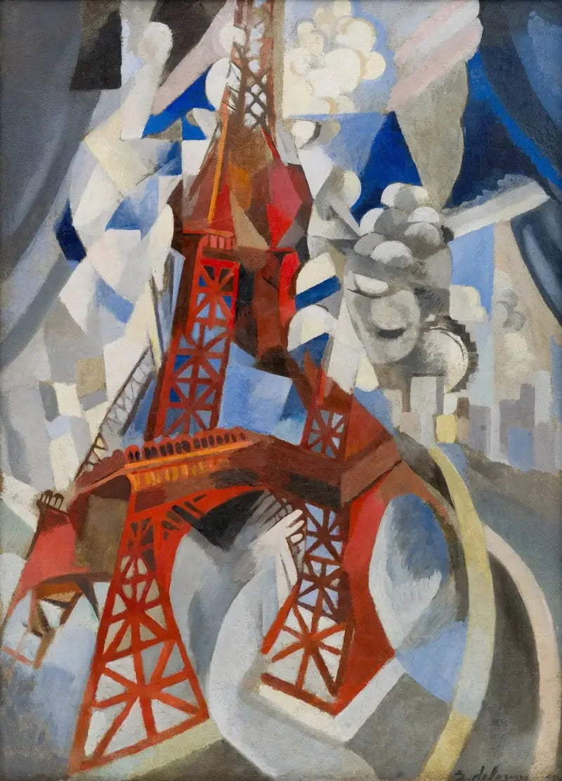 Rød Eiffeltårn - Robert Delaunay