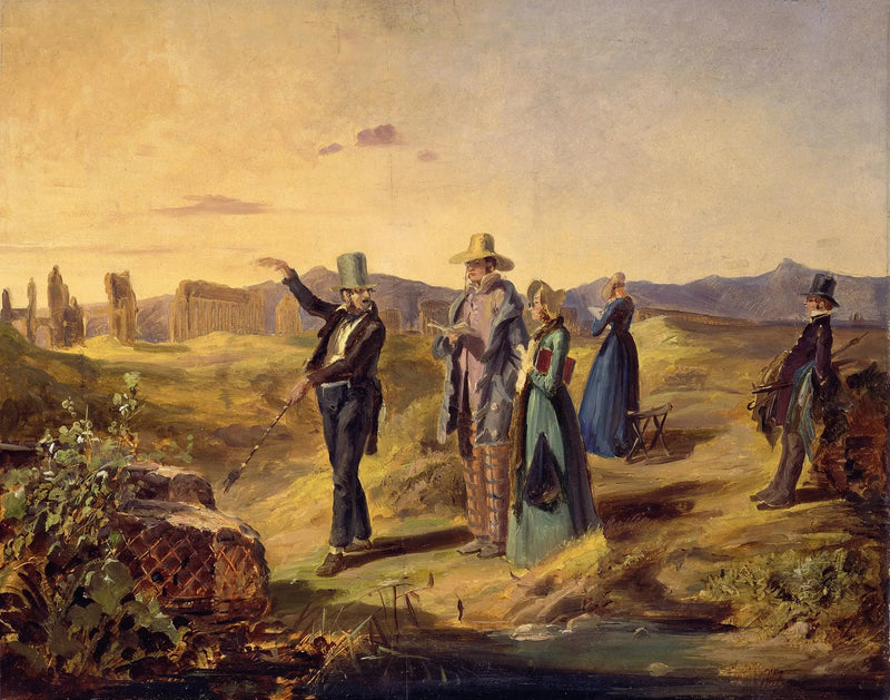 Engelske turister på landsbygda - Carl Spitzweg