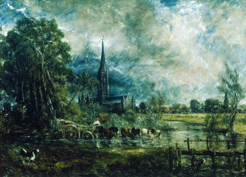 Kryssing av elven Avon til fots - John Constable