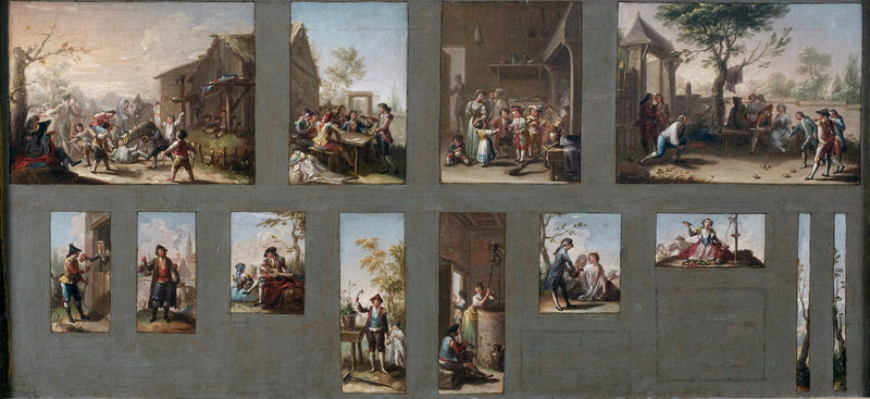 Tretti skisser for Tapestry Cartoons - Francisco Bayeu