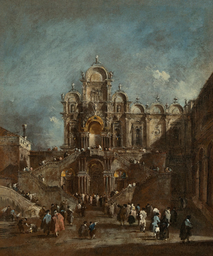 Midlertidig tribune ved Campo San Zanipolo, Venezia - Francesco Guardi
