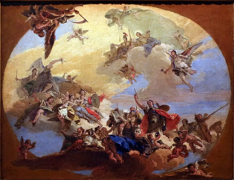 Triumf av kunst - Giovanni Battista Tiepolo