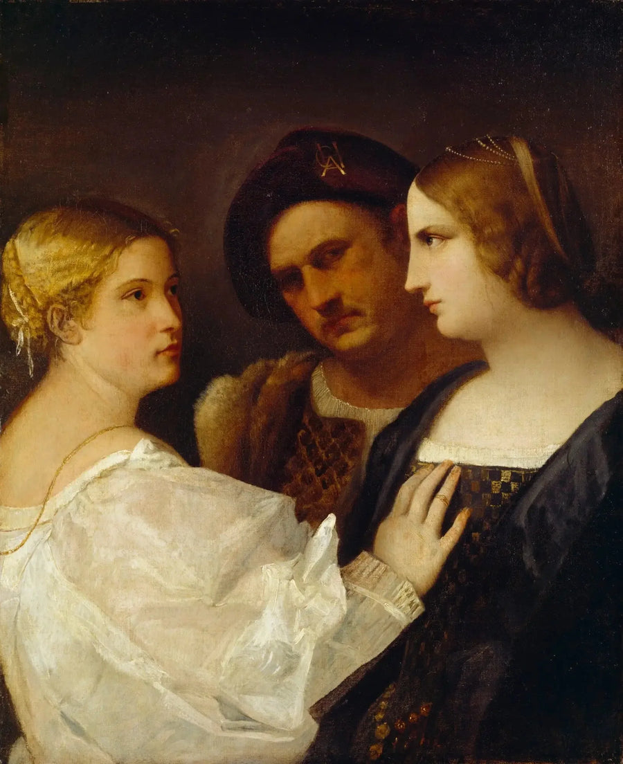 Trippelt portrett "Jalousie" - Titian