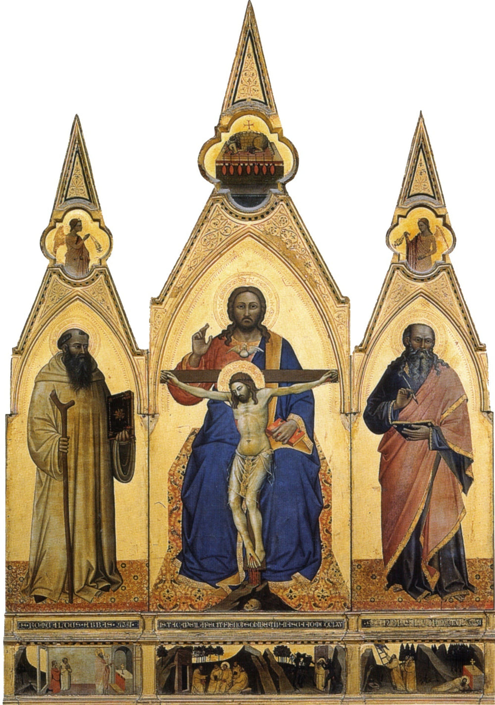 Triptyque au Trône de grâce - Nardo di Cione image 1 tableau peint à l’huile sur toile