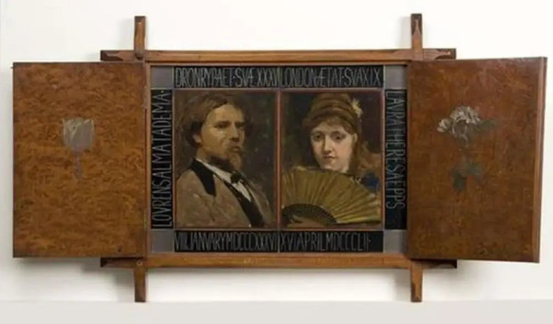 Triptyk med portrett av maleren Lawrence Alma Tadema og hans andre kone - Lawrence Alma-Tadema