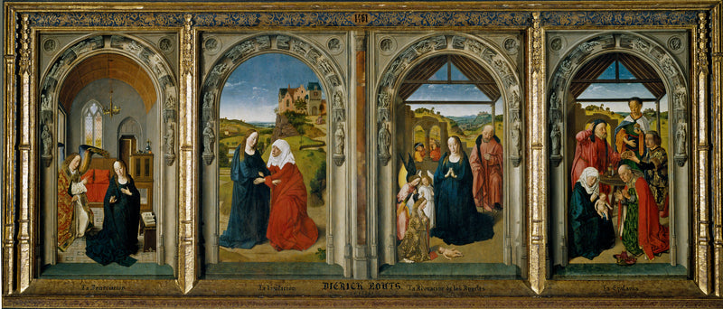 Triptyque avec scènes de la vie de la Vierge - Dirk Bouts