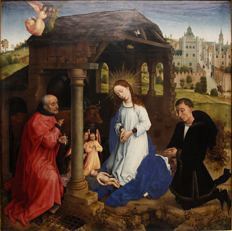 Triptyk Bladelin Nativitet (midtre panel) - Rogier van der Weyden