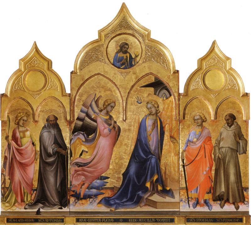 Triptykon av Annoniseringen - Lorenzo Monaco