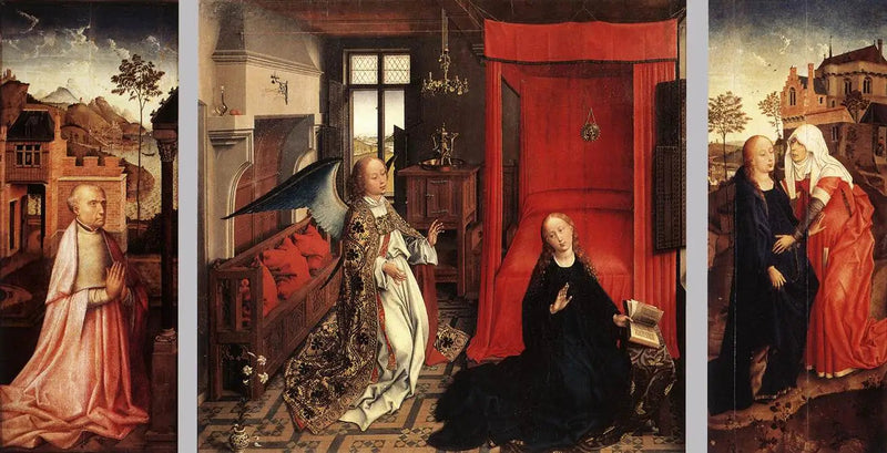 Triptykon av Annonseringen - Rogier van der Weyden