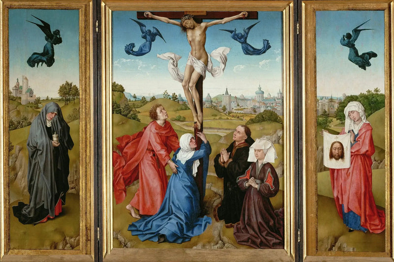 Triptykon av Korsfestelsen - Rogier van der Weyden