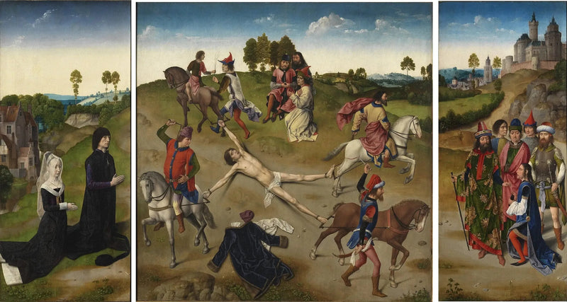 Triptykon av martyriet til Saint Hippolyte - Hugo van der Goes