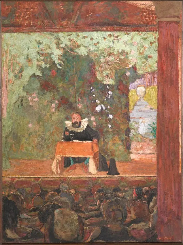 Tristan Bernard foredragsholder - Édouard Vuillard