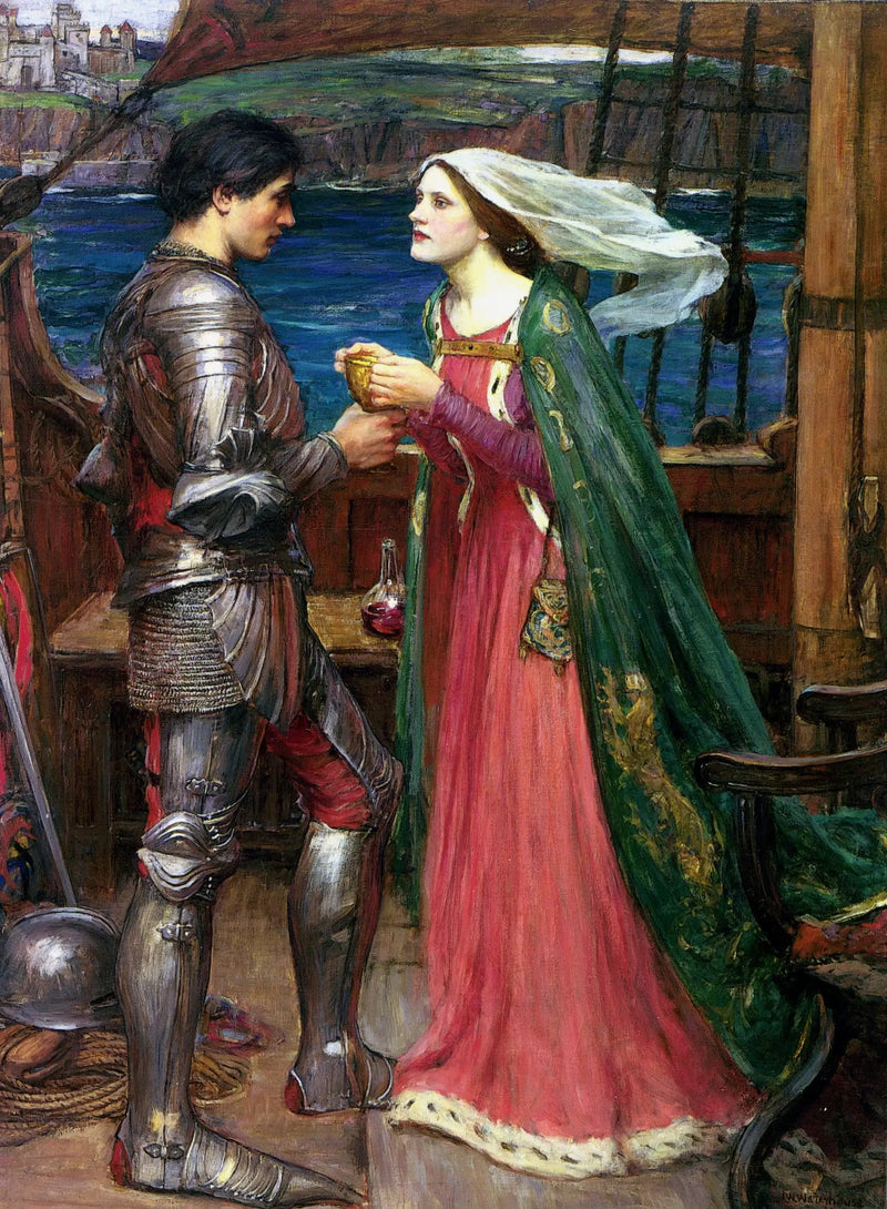Tristan og Isolde med eliksiren - John William Waterhouse