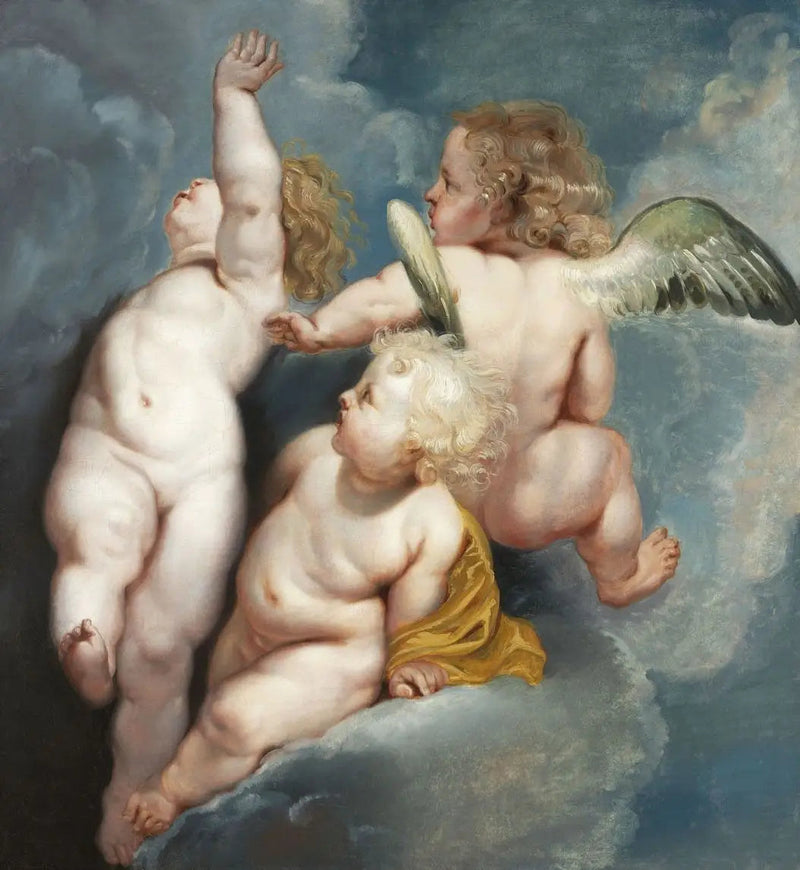Tre flygende engler - Peter Paul Rubens