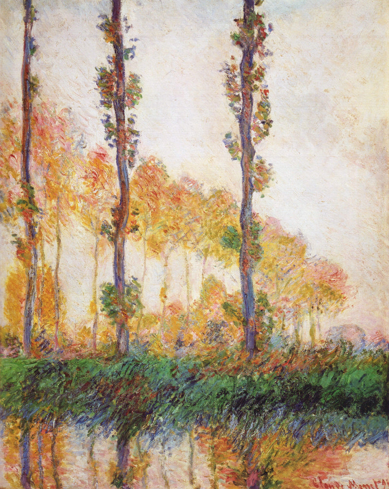 De tre trær, høst - Claude Monet
