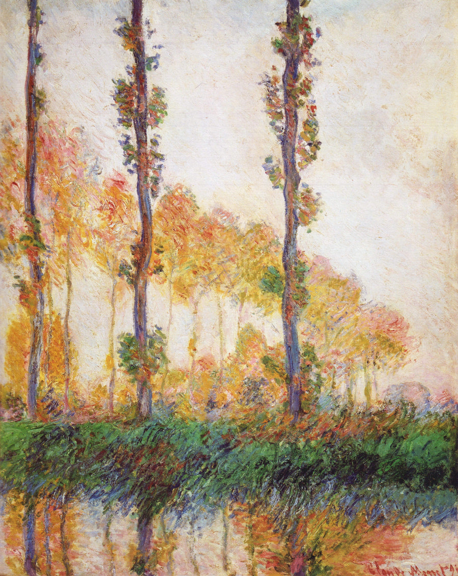 De tre trær, høst - Claude Monet