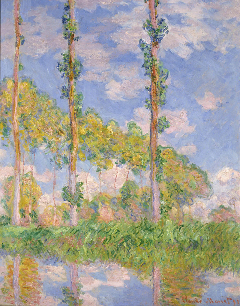 Les Trois Arbres, sommer W1305 - Claude Monet