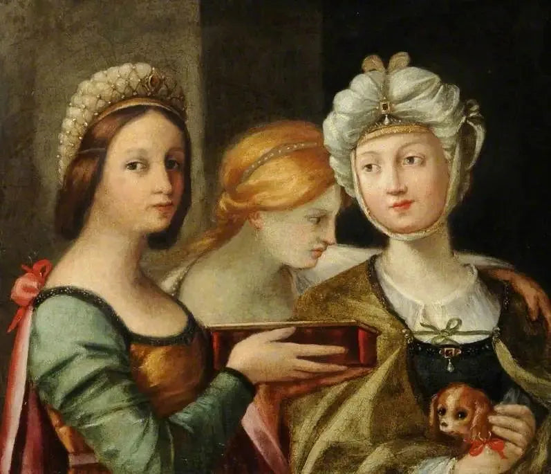Tre kvinnelige figurer - Guido Reni