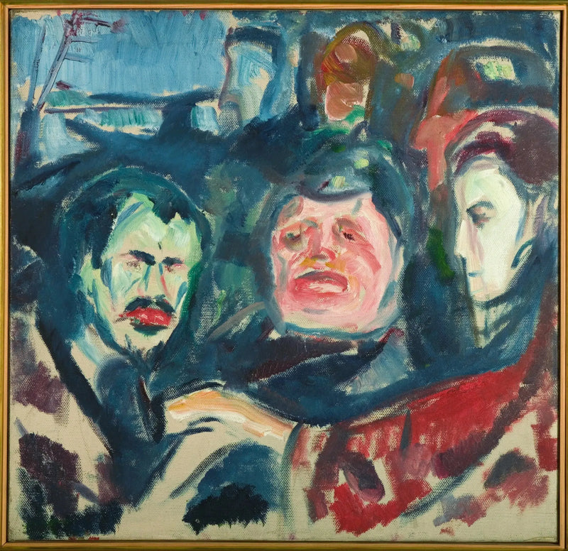 Tre menn - Edvard Munch