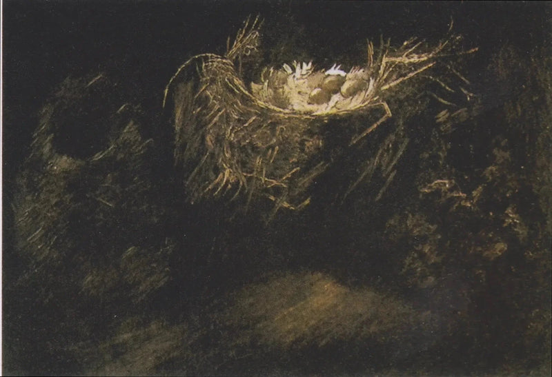 Stilleben med tre fuglereder - Vincent van Gogh