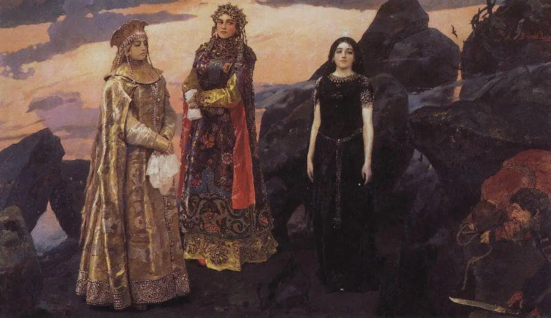Tre prinsesser fra det underjordiske riket - Viktor Vasnetsov

Source:
Trois Princesses du royaume souterrain - Viktor Vasnetsov