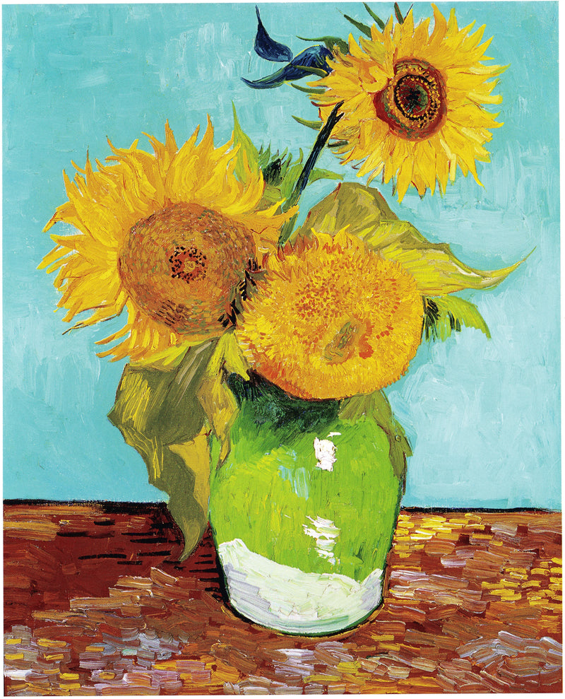 Tre solsikker i en vase - Vincent van Gogh