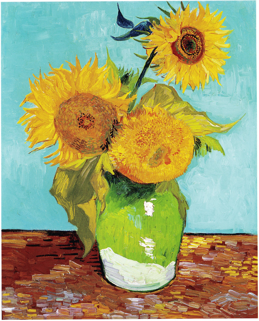 Tre solsikker i en vase - Vincent van Gogh