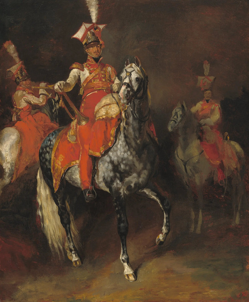 Hestetrumpetere fra Napoleons keiserlige garde - Théodore Géricault