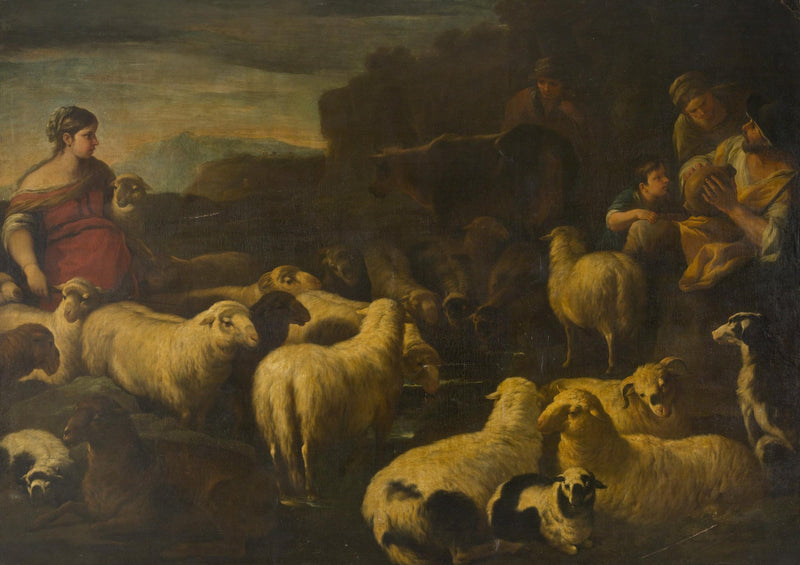 Herde av sauer - Luca Giordano
